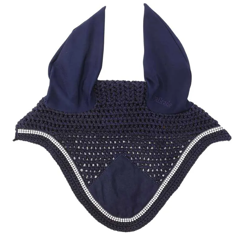 Kavalkade Rhinestone Fly Veil - Navy